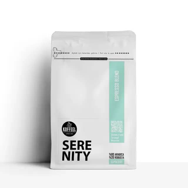 Serenity Espresso Kahve Harmanı % 80 Arabica % 20 Robusta