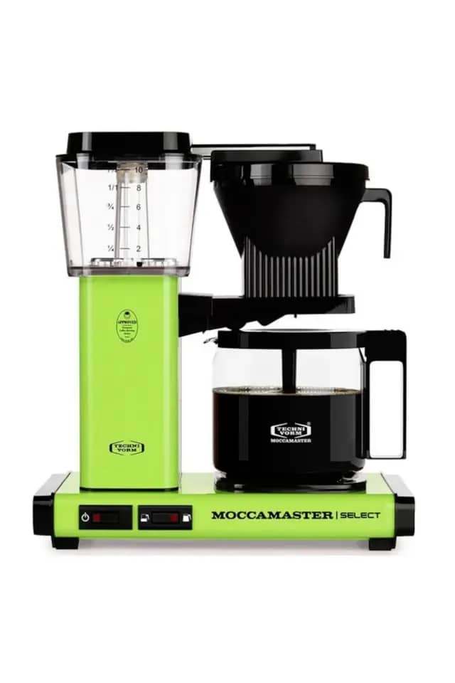 Yeşil | Moccamaster Select Filtre Kahve Makinesi Cam Potlu