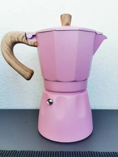 CoffeeHutt Aloha Hes-6 Moka Pot Pink