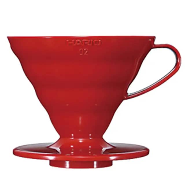 Hario V60 02 Plastik Dripper Kırmızı