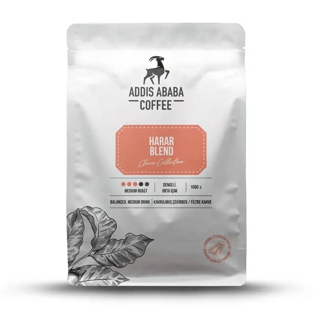Harar Blend Kavrulmuş Çekirdek Kahve 1000 Gr