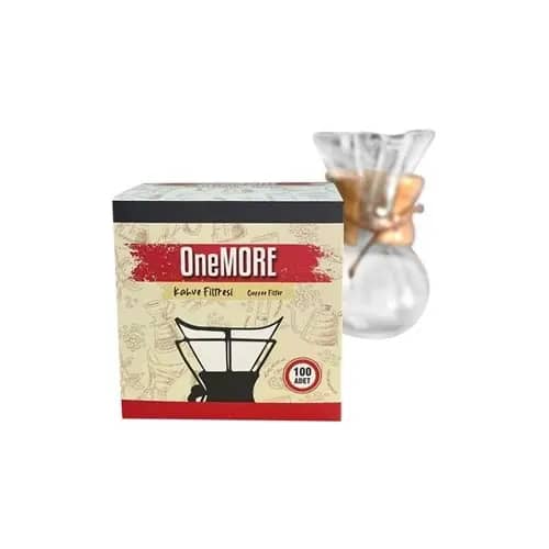 ONEMORE CHEMEX UYUMLU FİLTRE KAHVE KAĞIDI 6-8 CUP 100 ADET