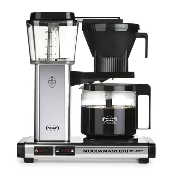 Moccamaster Select Filtre Kahve Makinesi Cam Potlu Mat Gümüş