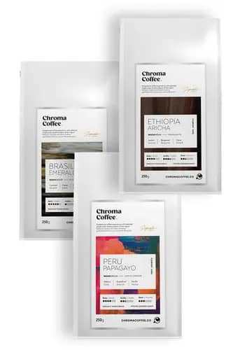 Chroma Coffee Signature Series Çekirdek Kahve Seti-5 %100 Nitelikli Arabica