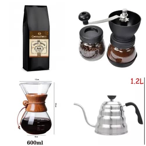 CoffeeHutt Chemex Kahve Demleme seti