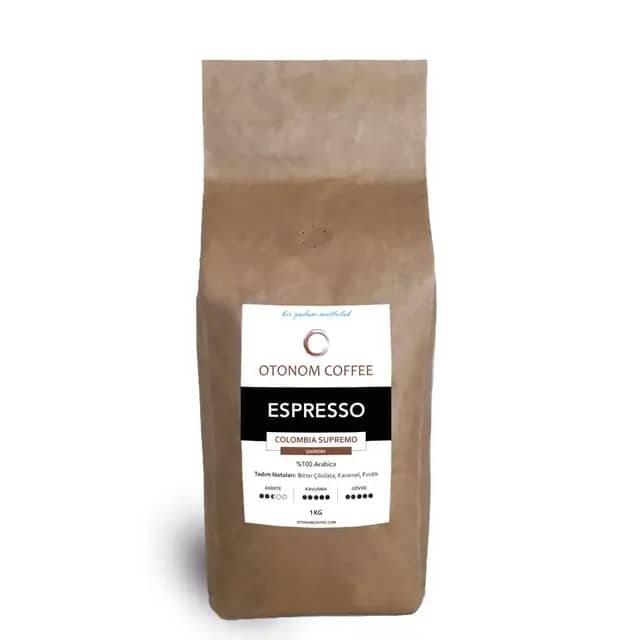 Kolombiya Supremo Single Origin Espresso 1 kg Çekirdek