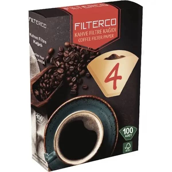 KAHVE FILTRE KAĞIDI DOĞAL 1X4