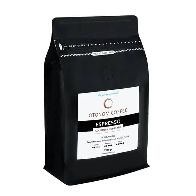 Kolombiya Supremo Single Origin Espresso 250 gr