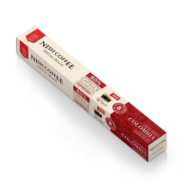 Nish Coffee Single Orijin Kapsül Kahve Colombia (Nespresso Uyumlu)-10 Adet