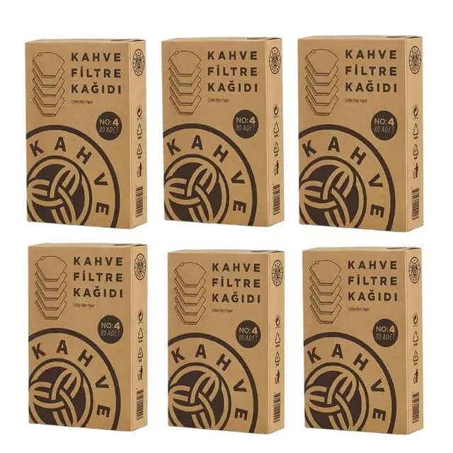 Kahve Dünyası Filtre Kahve Kağıdı No4 80li x 6 Adet
