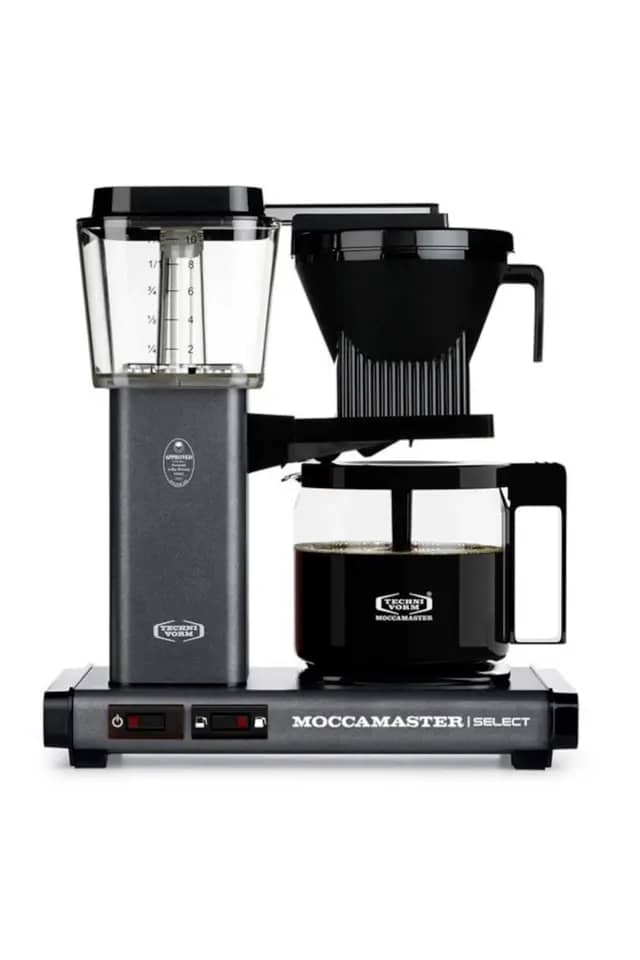 Taş Grisi | Moccamaster Select Filtre Kahve Makinesi Cam Potlu