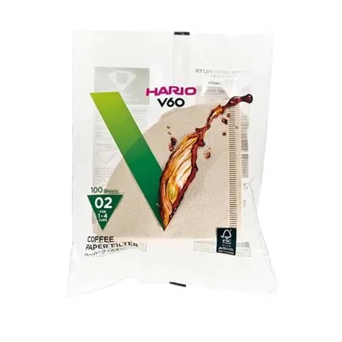 HARİO V60 KAHVERENGİ FİLTRE KAHVE KAĞIDI 100 ADET