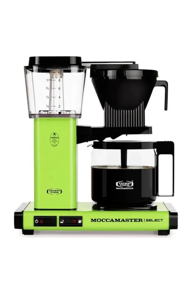 Yeşil | Moccamaster Select Filtre Kahve Makinesi Cam Potlu