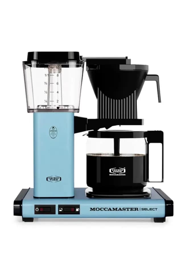 Pastel Mavi | Moccamaster Select Filtre Kahve Makinesi Cam Potlu