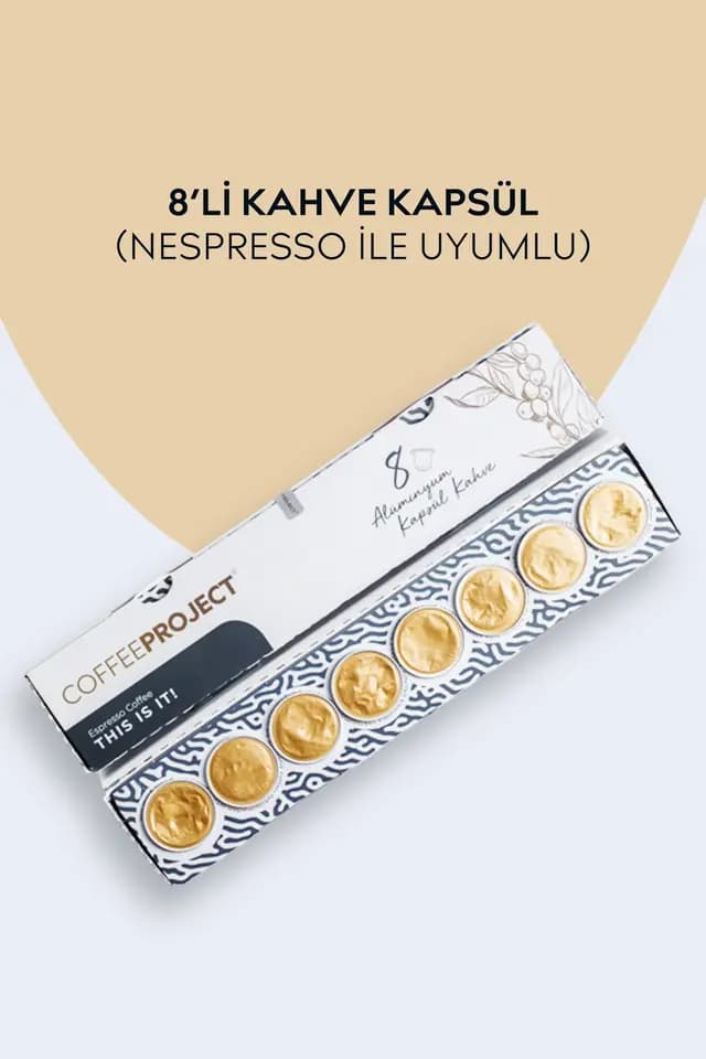 Kapsül Kahve 8'li | Nespresso Uyumlu