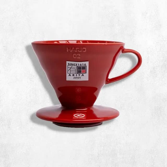 HARIO V60-02 CERAMIC DRIPPER RED