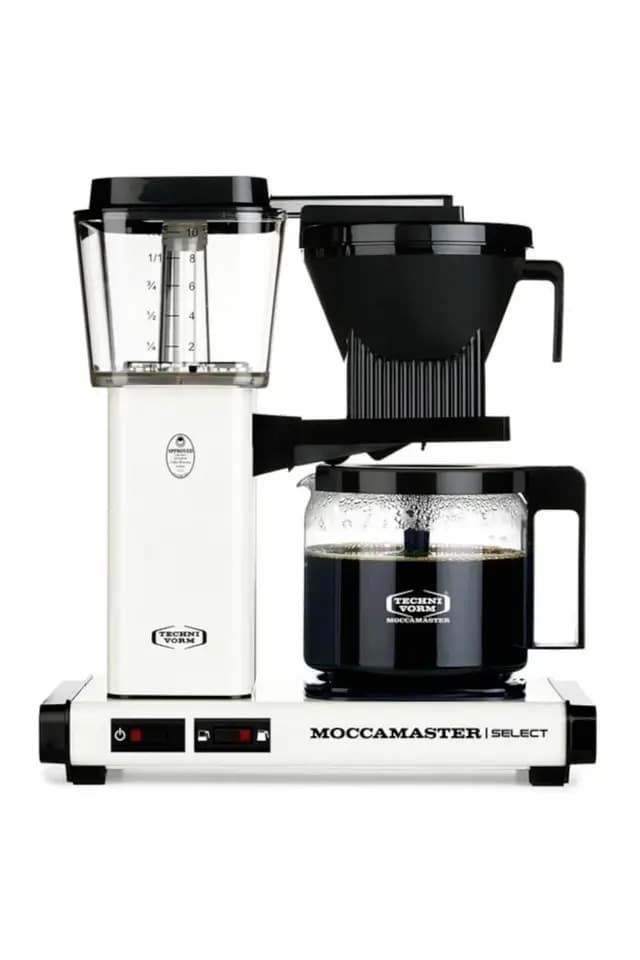 Kırık Beyaz | Moccamaster Select Filtre Kahve Makinesi Cam Potlu