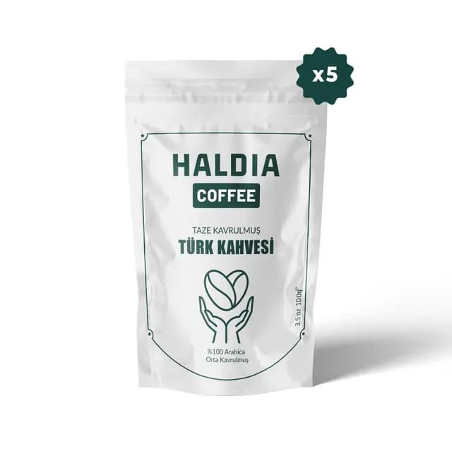 5x100gr Taze Kavrulmuş Türk Kahvesi Fırsat Paketi