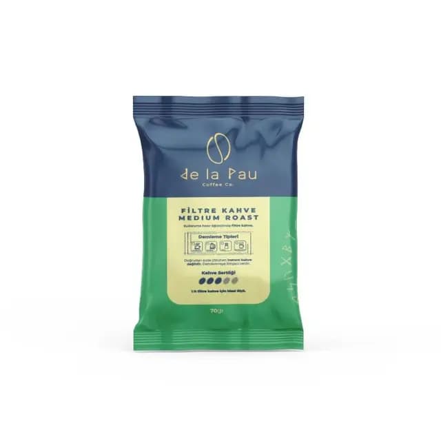 De La Pau Medium Roast Öğütülmüş Filtre Kahve 70 gr