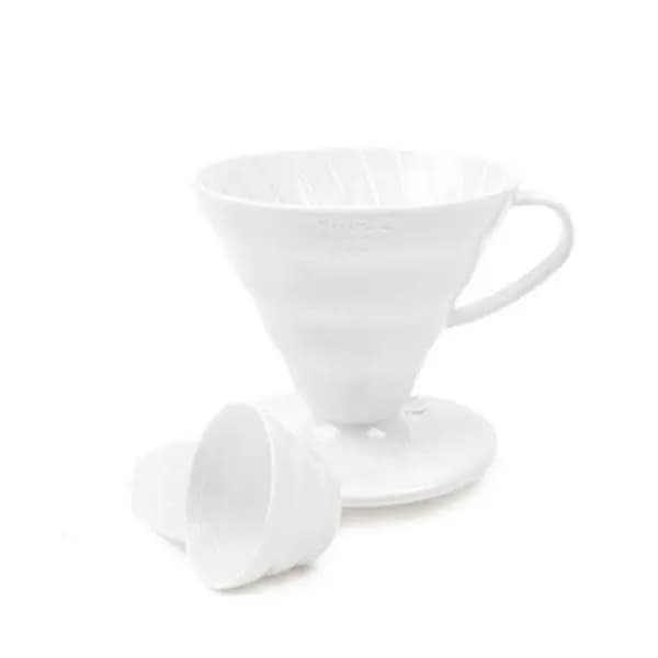 V60 02 PLASTIK DRIPPER BEYAZ
