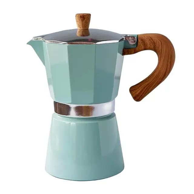 Black Goat 6 Cup Moka Pot Turkuaz
