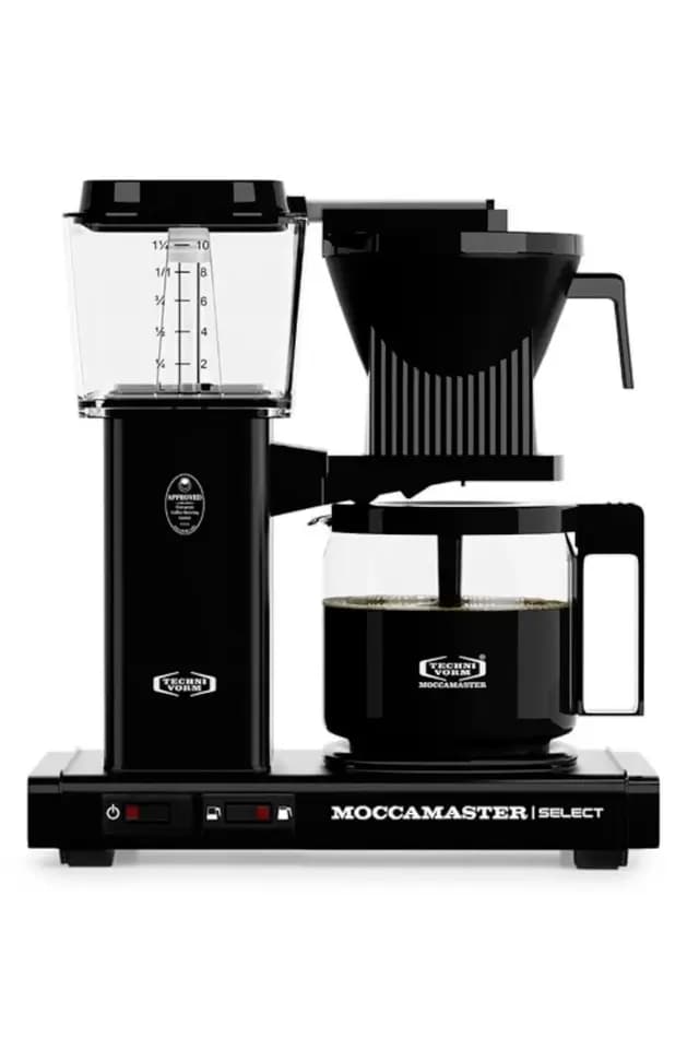 Siyah | Moccamaster Select Filtre Kahve Makinesi Cam Potlu