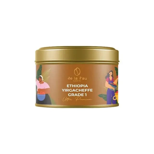 De La Pau Ethiopia Yirgacheffe Gr 1 Ultra Premium Seri Çekirdek Kahve 70 gr