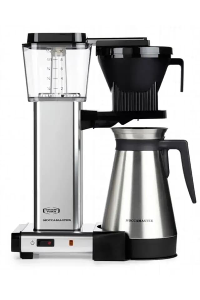 Parlak Gümüş | Moccamaster Select Filtre Kahve Makinesi Termoslu
