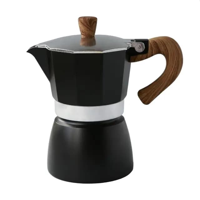 Black Goat 3 Cup Moka Pot Siyah