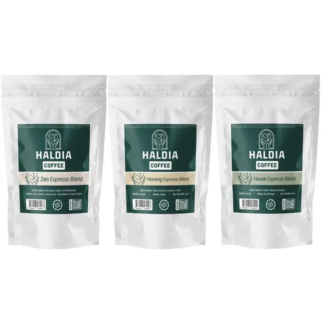 Haldia 3x100gr Espresso Blend Tadım Seti