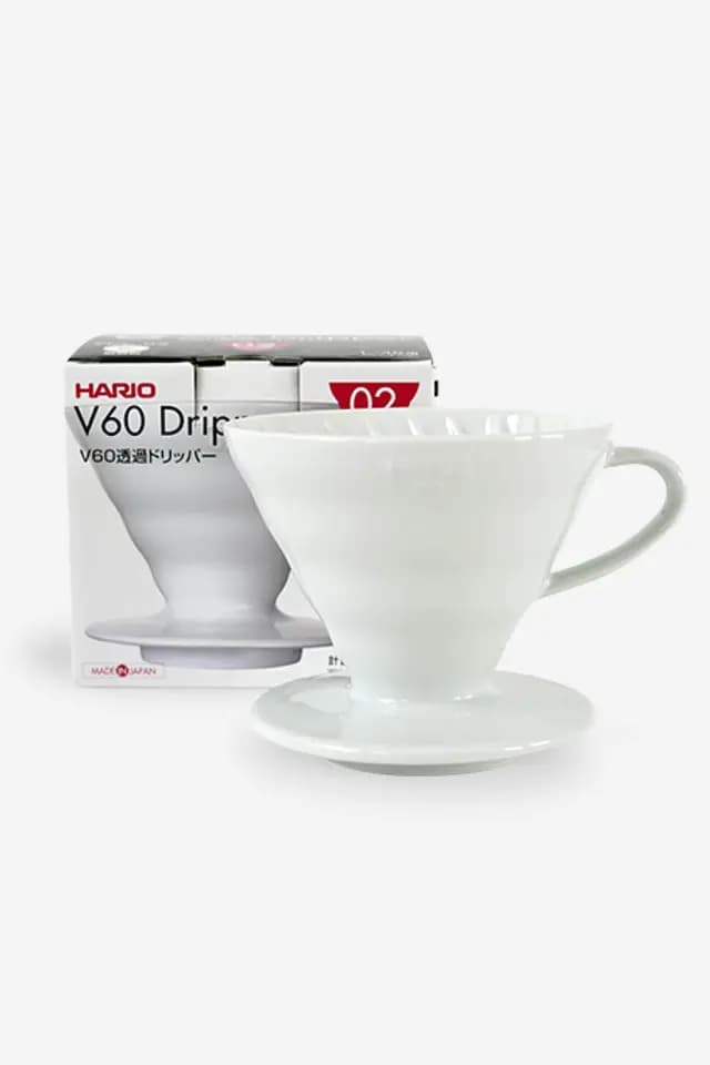 Hario - V60 No:02 Seramik Dripper | Beyaz