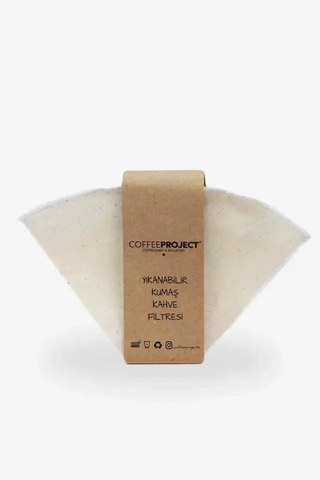 Kumaş Kahve Filtresi | Doğa Dostu Doğal Bez 1x4