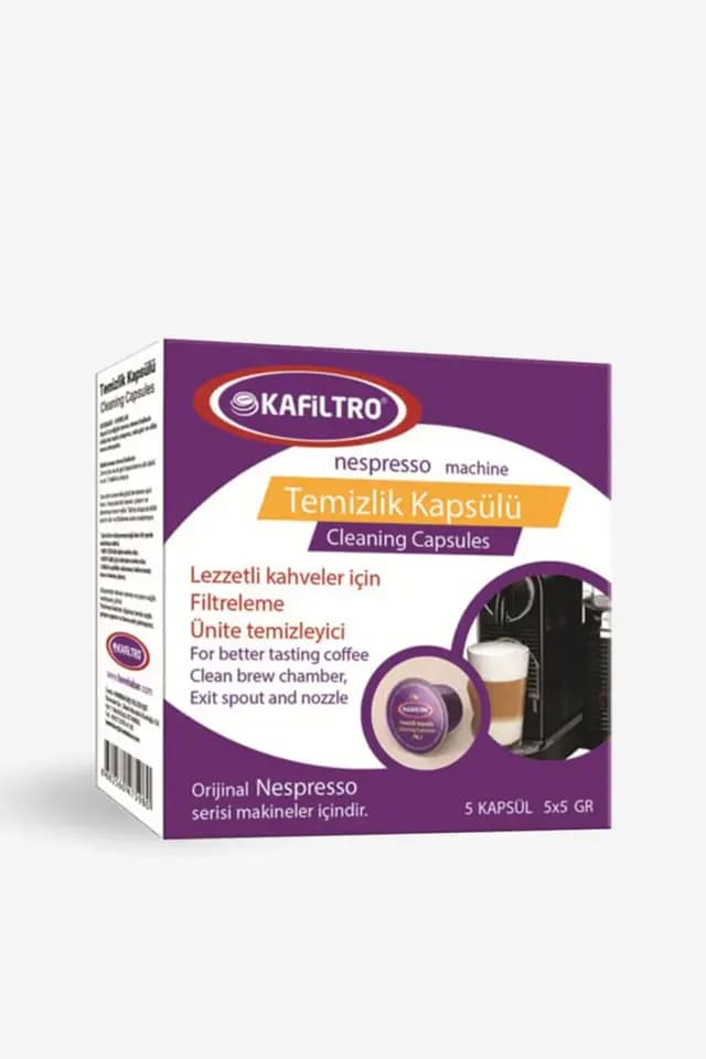 Kafiltro - Nespresso Kapsül Kahve Makinesi Temizleme Kapsülü | 5 adet