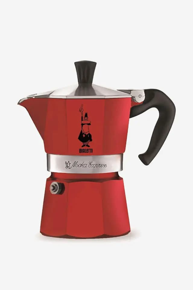 Bialetti Moka Pot Express 3 Cup | Kırmızı