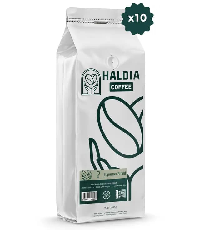 Haldia 10x1000gr Seçeceğiniz Espresso Blend Fırsat Paketi