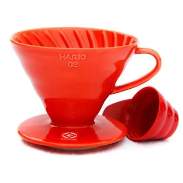 V60 02 SERAMIK DRIPPER KIRMIZI