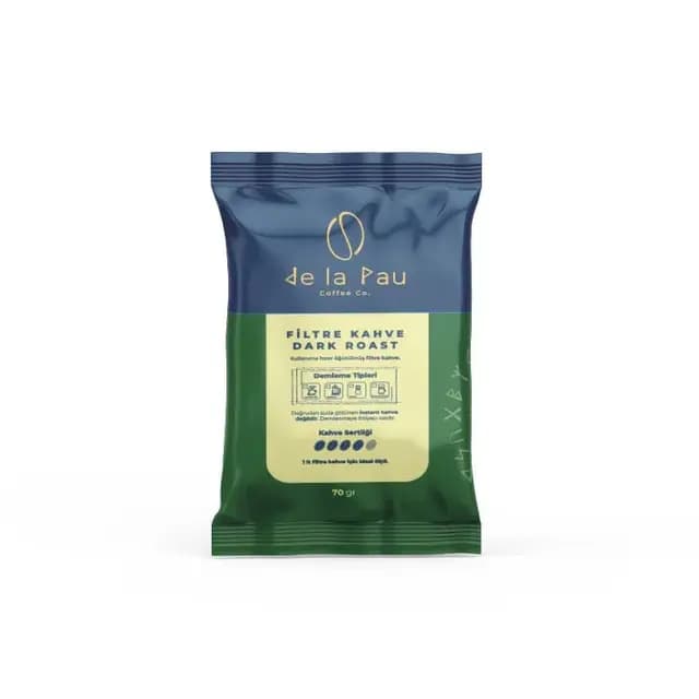 De La Pau Dark Roast Blend Filtre Kahve Öğütülmüş 70 Gr