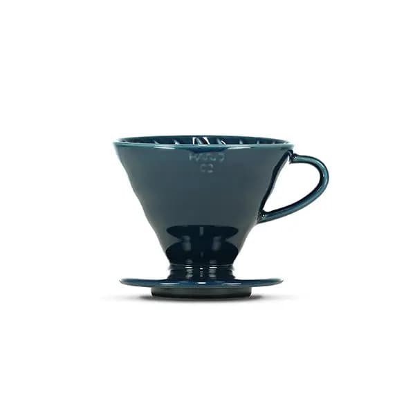 V60 02 SERAMIK DRIPPER İNDIGO MAVISI