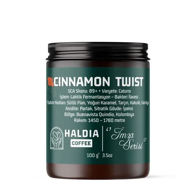 Haldia Cinnamon Twist İmza Serisi Kahve 100gr.