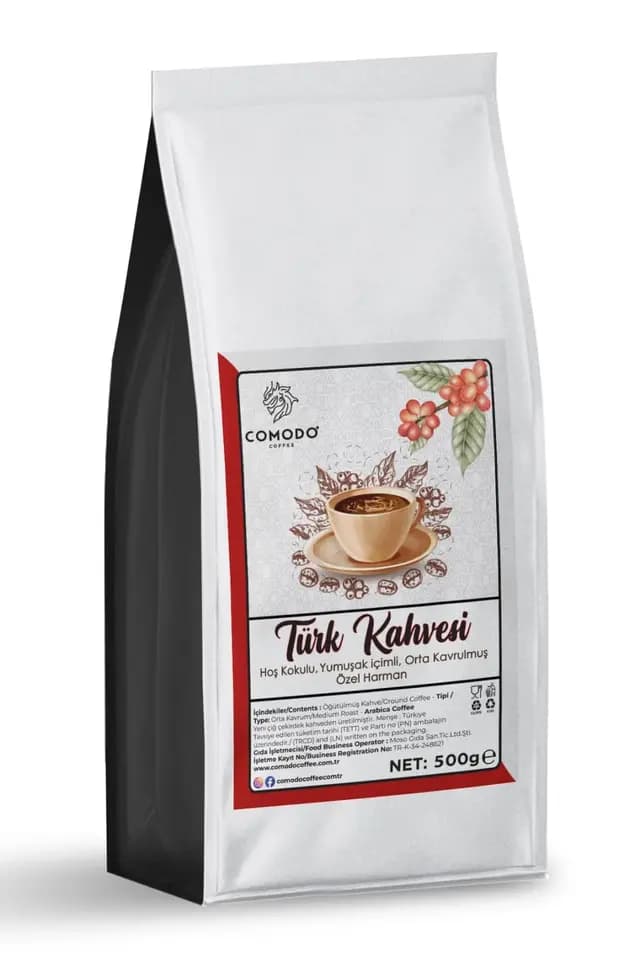 Comodo Coffee Geleneksel Türk Kahvesi 500 gr Taze Öğütülmüş Taş Değirmen