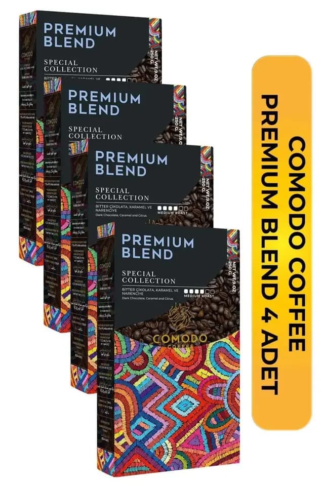 Comodo Coffee Premium Blend 250gr X 4 Adet