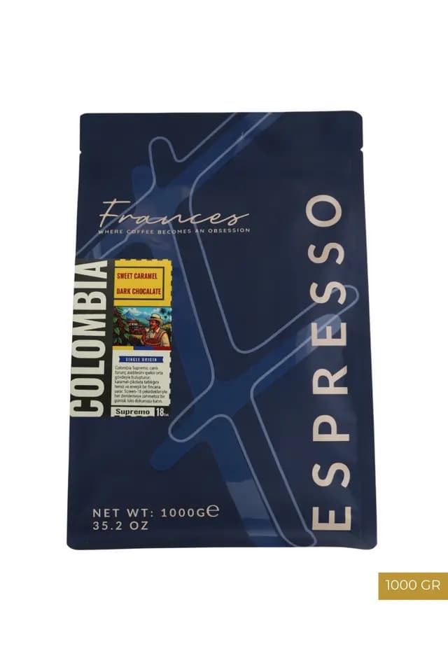 %100 Arabica Colombia Supremo | Espresso | 1 KG | Orta Yoğunluk