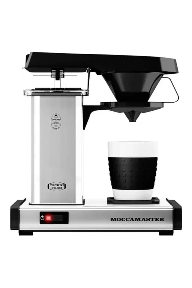 Parlak Gümüş | Moccamaster One Cup Filtre Kahve Makinesi