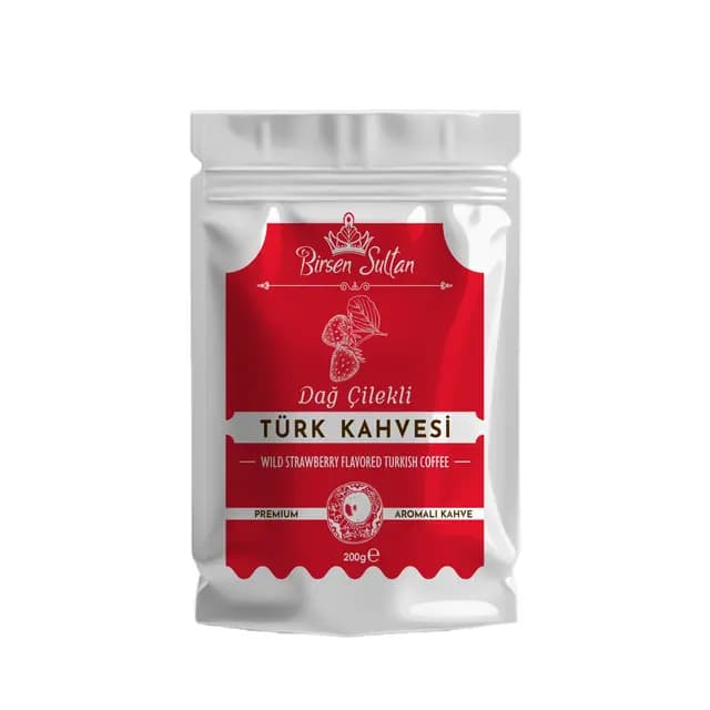 Birsen Sultan Dağ Çilek Aromalı Türk Kahvesi 200 gr - Ela Kahve