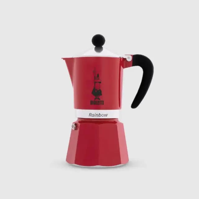Bialetti Rainbow Kırmızı Mokapot 3 Cup