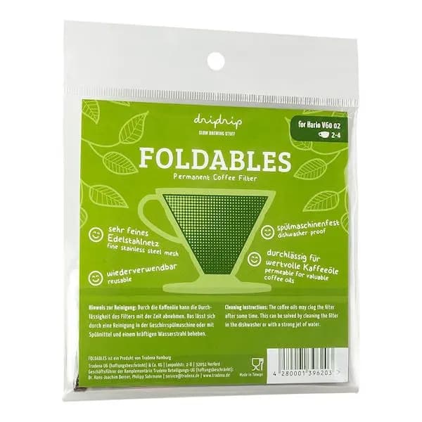 FOLDABLES HASIR METAL FILTRE HARIO V60