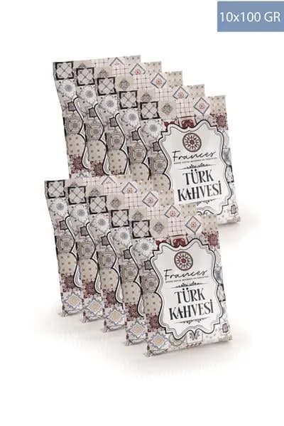 10'lU Geleneksel Türk Kahvesi Seti - 1 KG