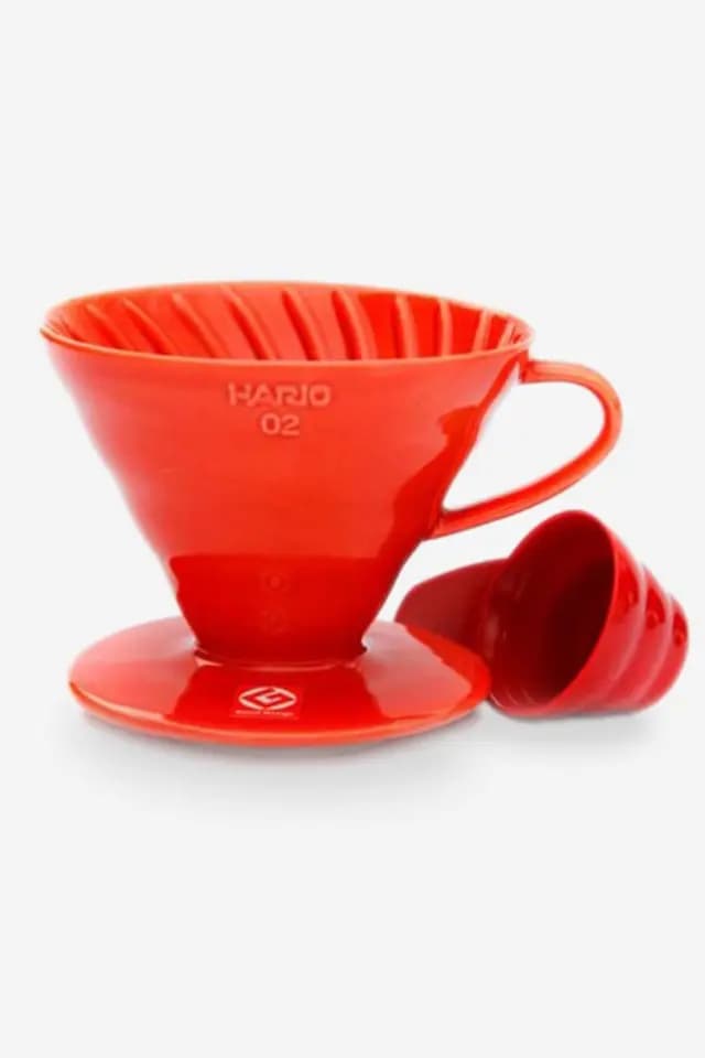 Hario - V60 No:02 Seramik Dripper | Kırmızı