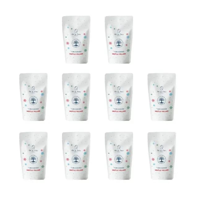 De La Pau Türk Kahvesi 100grx10 adet (Mutlu Yıllar Paketli)