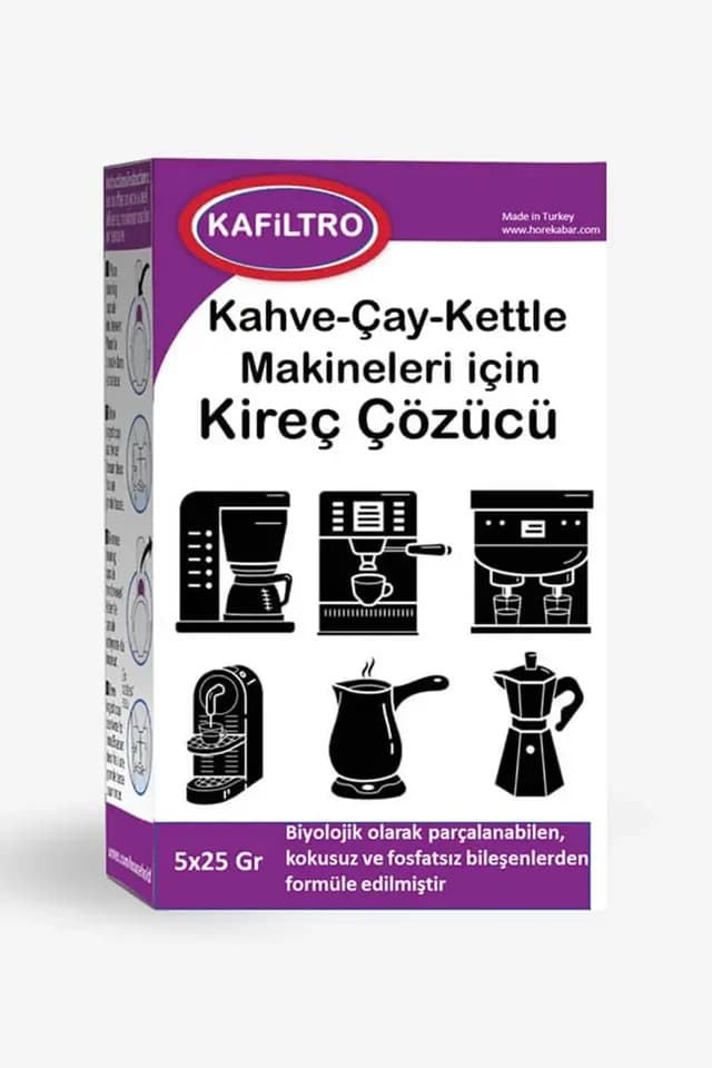 Kafiltro - Ev Tipi Kahve Makineleri Kireç Temizleyicisi | 5 adet